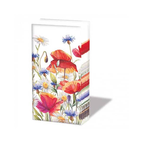 8712159196344 - Taschentuch Poppies and cornflowers 8712159196344 AMBIENTE