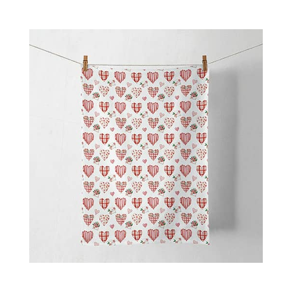 8712159203004 - Geschirrtuch 50x70cm Lovley hearts 8712159203004 AMBIENTE