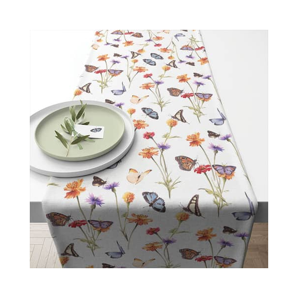 8712159204568 - Tischläufer 40x150cm Butterfly garden 8712159204568 AMBIENTE