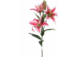 8712293260949 - - Mica künstlicher Lilienstiel stargazer rosa 75 cm Kunstpflanzen