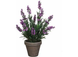 8712293476739 - Mica Decorations - Mica künstlicher Lavendel violett in Topf 33 x 20 cm Dekoblumen