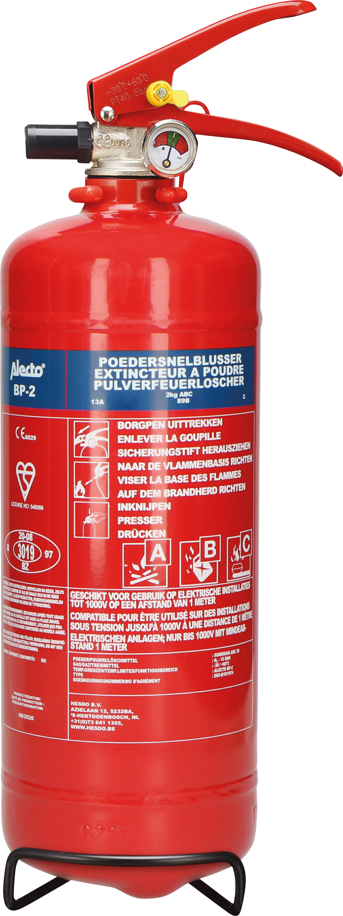 8712412585106 - ALO BP-2 - Feuerlöscher Pulver 2 kg 8712412585106 - ALO BP-2 - Feuerlöscher Pulver 2 kg