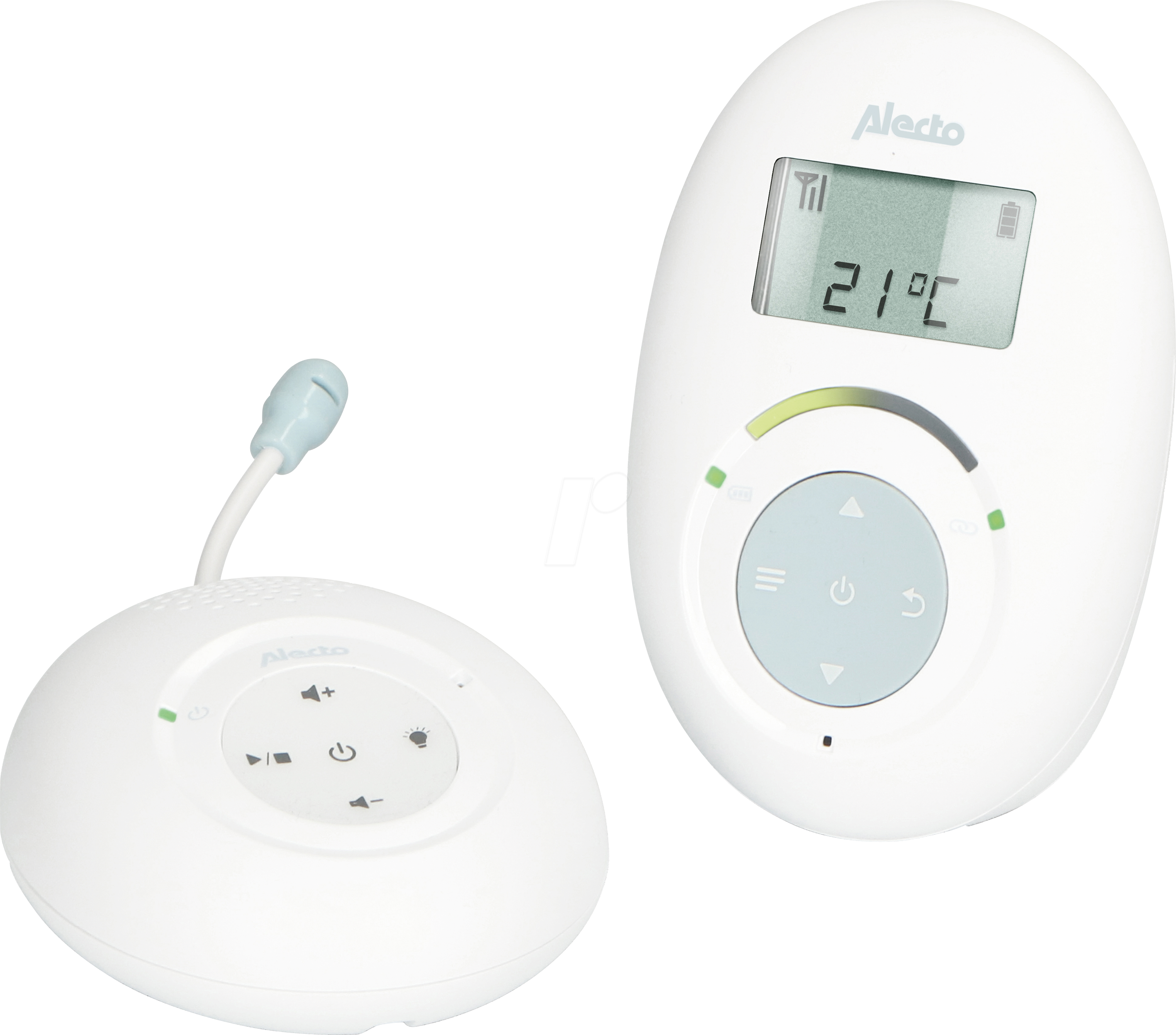 8712412586868 - ALO DBX120 - DECT Babyphone mit Full ECO-Modus und Display weiß   blau