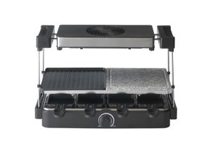 8712412587100 - 15100 - Raclette für 8 Personen mit integriertem Dunstabzug - Steinplatte + Grillplatte