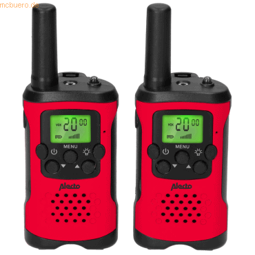 8712412593651 - FR-115 - Set von zwei Walkie Talkies - Reichweite von bis zu 5 Kilometern rot