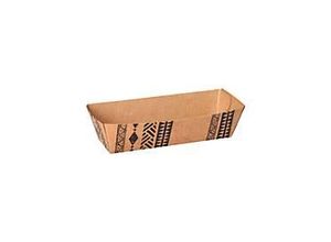 8712426308210 - Snacktrays Papstar Maori Einweg L 123 x B 65 x H 30 mm zu 100 % biologisch abbaubar & aus FSC®-zertifizierter Pappe braun 500 Stück