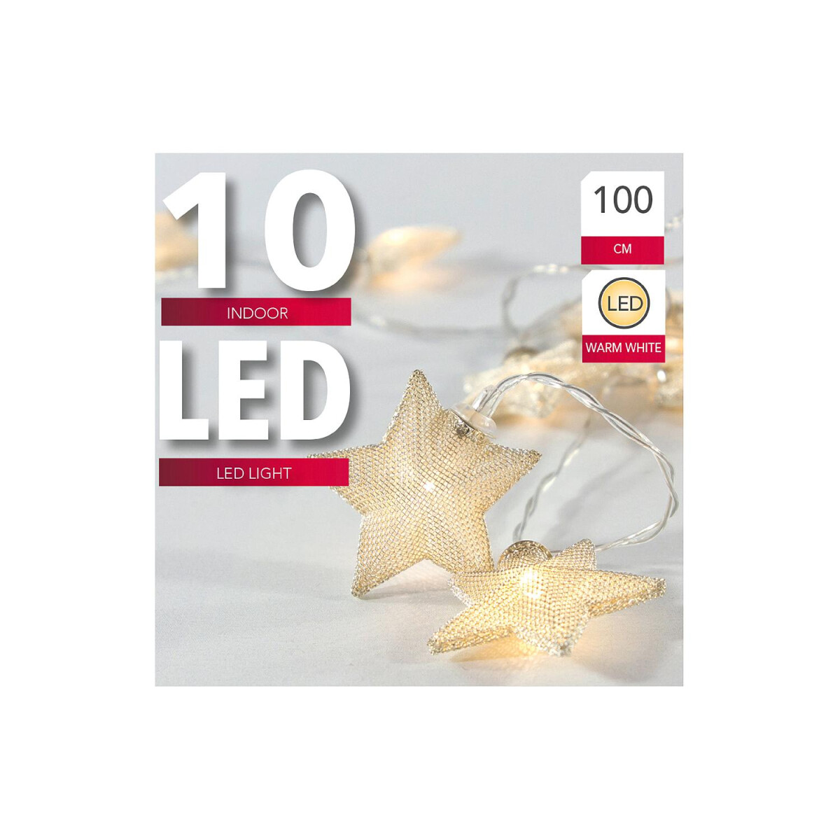 8712442165682 - LED Lichterkette Sterne 10 Stück 1m