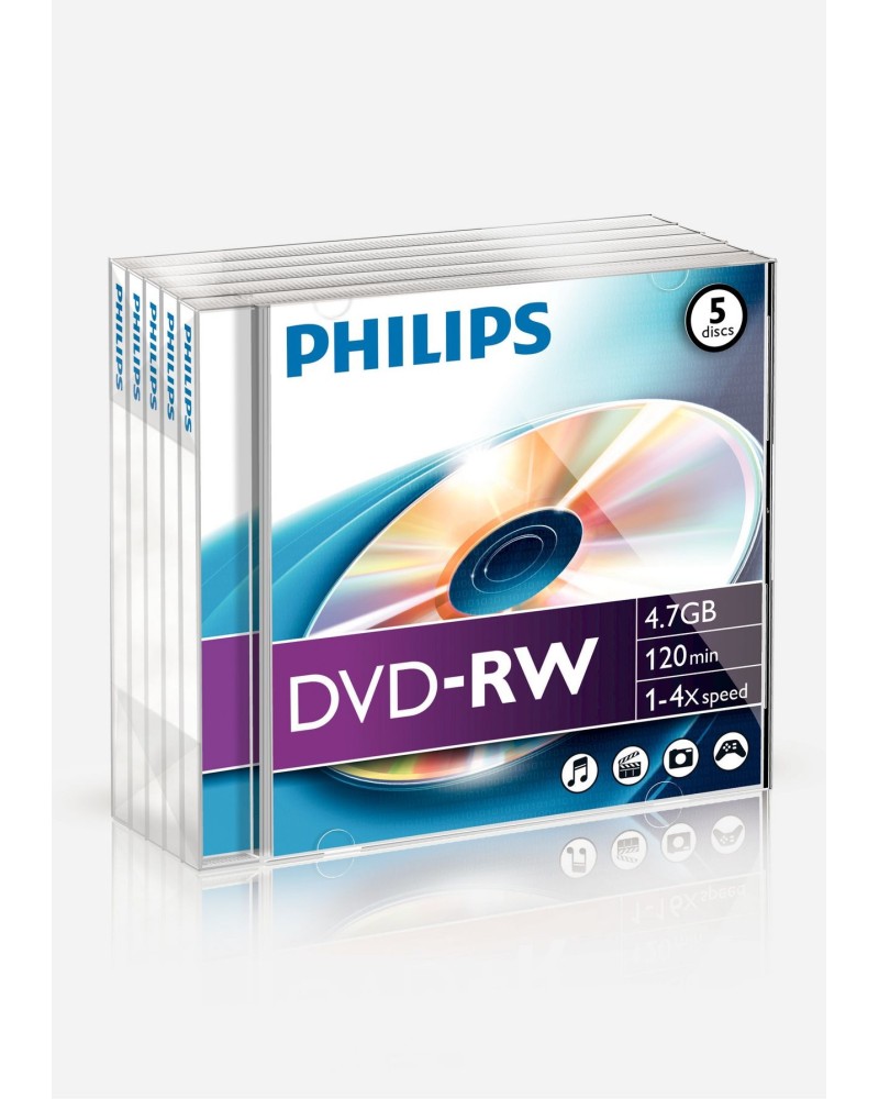 8712581386276 - 11-040-039 DVD-RW 47GB 120Min 4x Jewelcase (5 Disc 11-040-039 8712581386276