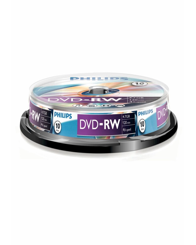 8712581386290 - 11-040-040 DVD-RW 47GB 120Min 4x Cakebox (10 Disc) 11-040-040 8712581386290