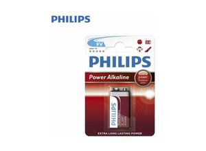 8712581550042 - Alkalina 6lr61 9V Batterie (Blister 1 Batterien) - Philips