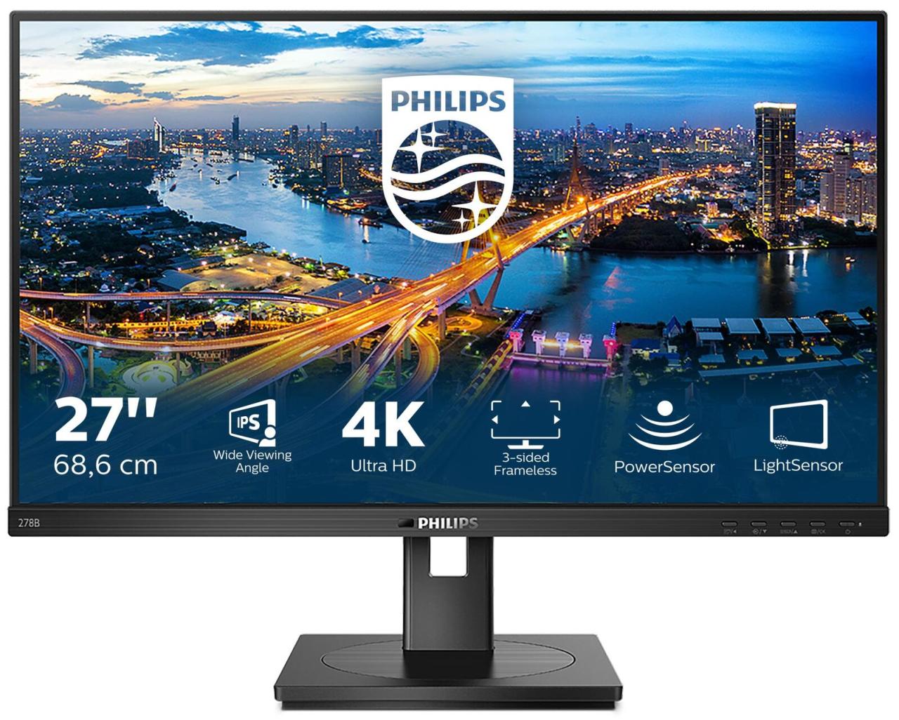 8712581764395 - 278B1 LCD-Monitor EEK G (A - G) 686 cm (27 Zoll) 3840 x 2160 Pixel 169 4 ms Kopfhörer-Buchse IPS LED