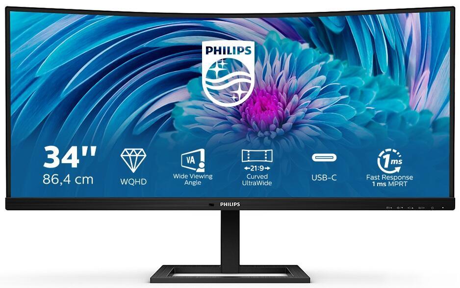 8712581770662 - 346E2CUAE 00 LED-Monitor EEK F (A - G) 864 cm (34 Zoll) 3440 x 1440 Pixel 219 4 ms HDMI® DisplayPort Audio-Line-out USB-C® USB 32 Gen 1 VA LED