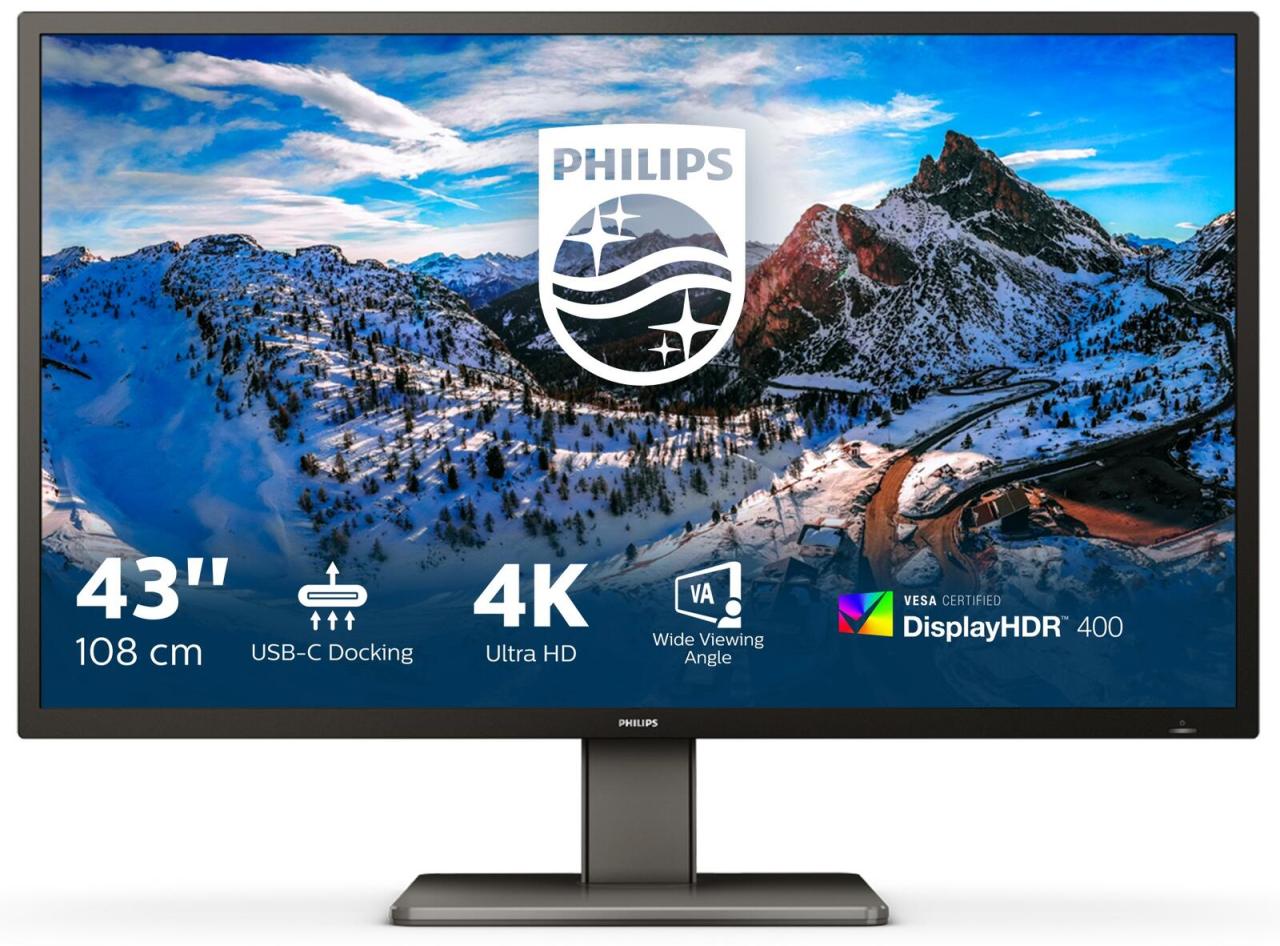 8712581776947 - P Line 439P1 00 LED display 108 cm (425) 3840 x 2160 Pixel 4K Ultra HD Schwarz