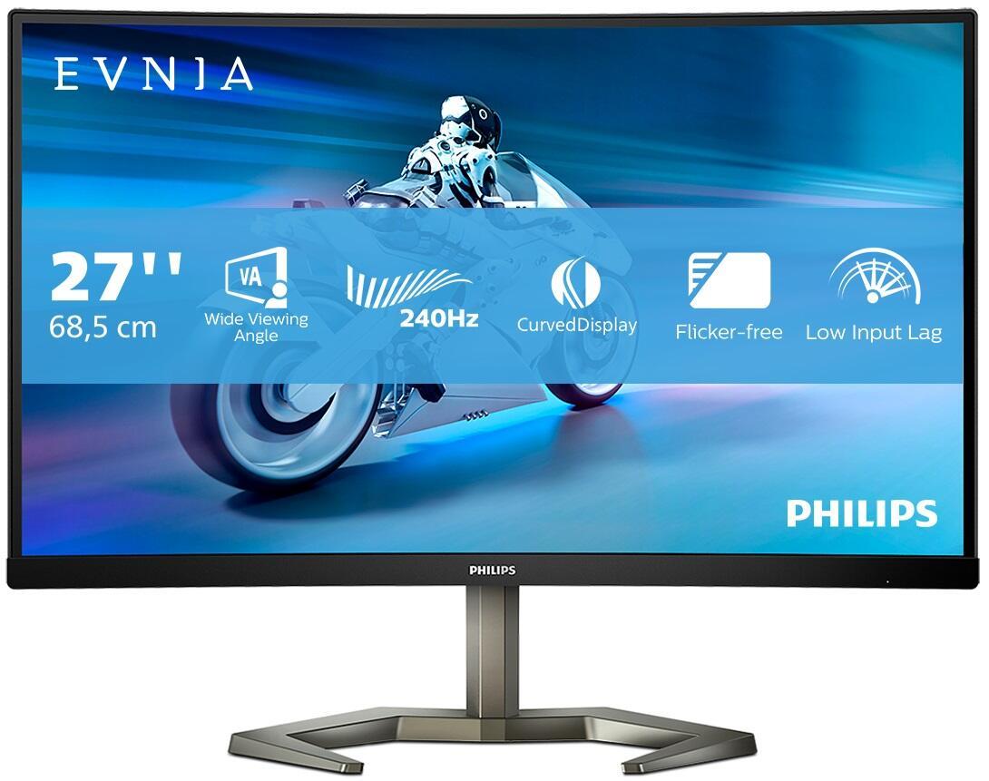 8712581800697 - 685cm 27 (1920x1080) 27M1C5200W Evnia 5000 Series LED FHD 240Hz 05ms Curved Gaming 2xHDMI DP Pivot VESA Black