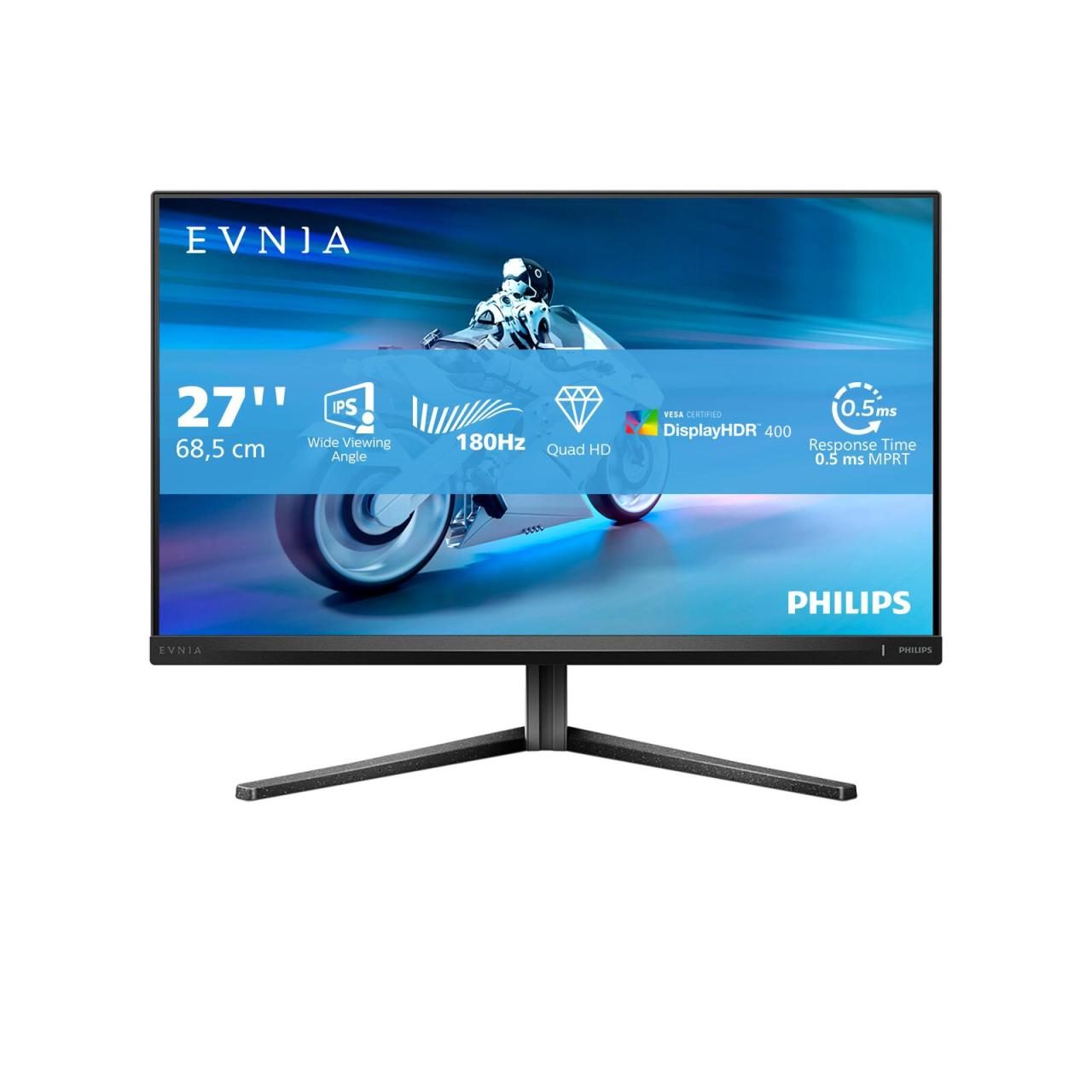 8712581809645 - Evnia 27M2N5500 686cm (27) qhd ips Gaming Monitor 169 hdmi dp usb 180Hz 05ms (mprt) Sync (27M2N5500 00) - Philips
