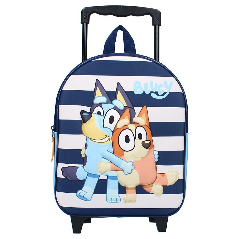 8712645308312 - 3D Kinder Rucksack Bluey Trolley