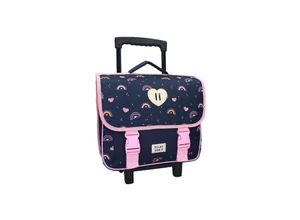 8712645317628 - Milky Kiss Rucksack Herz mit Regenbögen und Griff Schultasche