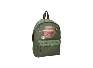 8712645319837 - Schulrucksack Grüner Rucksack Tasche mit Dino-Motiv