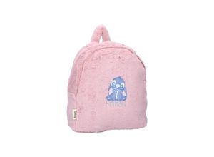 8712645323162 - Stitch Rucksack So Charming Rosa Plüschrucksack mit goldenen Details