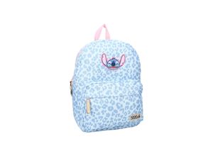 8712645323742 - Stitch Rucksack Kinder Blooming Bags Schulrucksack Lila Blumenm
