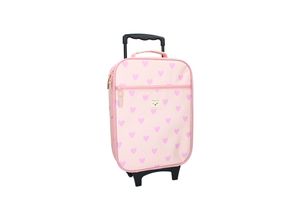8712645324855 - Kidzroom Kindertrolley mit Herzmotiv Koffer für Kinder Rollkoffer 41×3