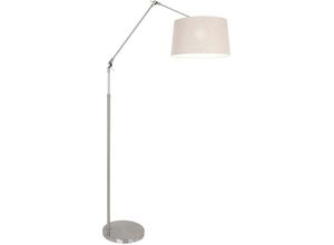 8712746093759 - - Gelenkleuchte Stehlampe Standleuchte verstellbar Textil grau silber Wohnzimmer