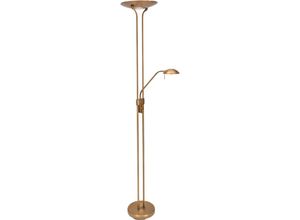 8712746096347 - Stehlampe Deckenfluter dimmbar bronze Glas led Leseleuchte verstellbar h 180 cm