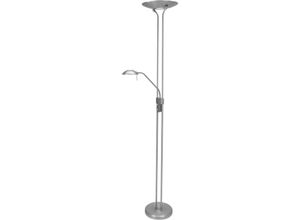 8712746096354 - Led Stehleuchte Biron in Silber und Weiß 23W 2000lm mit - grey - Mexlite