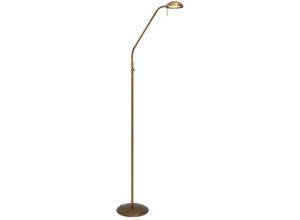 8712746096361 - Led Stehleuchte Biron in Bronze und Weiß 6W 450lm - brown - Mexlite