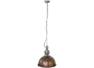 8712746100259 - Hängeleuchte Pendelleuchte Esszimmerlampe braun Retro Industrial Metall Glas