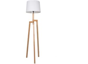 8712746102130 - Stehlamp Sabi - aluminium - holz - 52 cm - E27 - 7661BE - Aluminium - Mexlite