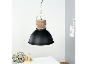 8712746106046 - Pendelleuchte Hängelampe Deckenleuchte Esszimmerlampe Schwarz-matt D 38 cm