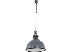 8712746106718 - Pendellampe Hängeleuchte Wohnzimmerleuchte Industriell grau Esstischlampe d 52cm