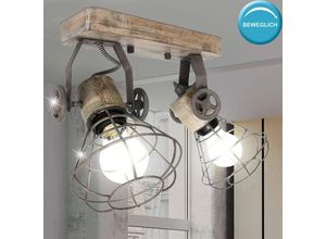 8712746123043 - Anne Light&home - Retro Decken Strahler Käfig Design Wand Leuchte Wohn Zimmer Spot Lampe beweglich 1579G