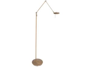 8712746127294 - Led Stehleuchte Zodiac in Bronze und Weiß 6W 700lm - brown - Steinhauer