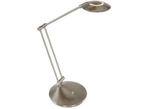 8712746127317 - Tischlamp Zodiac led - leinen - metall - 18 cm - Eingebaut (led) - 2109ST - Leinen - Steinhauer