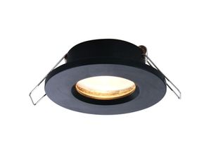 8712746130119 - - Deckenlampe Deckenleuchte Einbaustrahler schwarz Wohnzimmerlampe Einbauspot rund