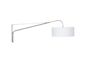 8712746132434 - Sienna Lighting - Sienna Elegant Classy Wandleuchte mit Schirm aus gebürstetem Stahl