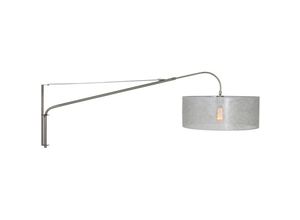 8712746132441 - Sienna Lighting - Sienna Elegant Classy Wandleuchte mit Schirm aus gebürstetem Stahl