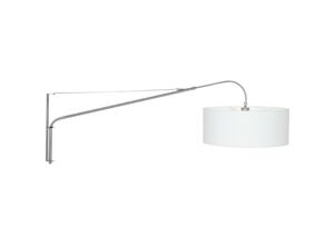 8712746132458 - Sienna Lighting - Sienna Elegant Classy Wandleuchte mit Schirm aus gebürstetem Stahl