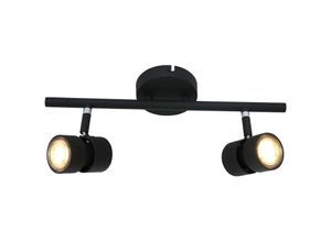 8712746134971 - Deckenleuchte Spotleiste Spotlampe led 2 Flammig schwarz Strahler verstellbar