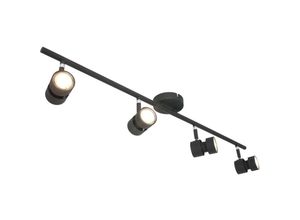 8712746134995 - Led Deckenleuchte Natasja in Schwarz 4x 7W 1920lm GU10 - black - Steinhauer