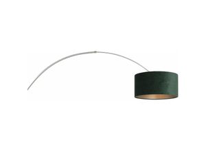 8712746146158 - - Sienna Sparkled Light Wandleuchte mit Schirm aus gebürstetem Stahl samtgrün