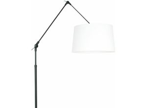 8712746146547 - - Gelenkleuchte Stehleuchte Standlampe Leinen weiß schwarz verstellbar Wohnzimmer