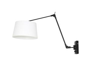 8712746146578 - Sienna Lighting - Sienna Prestige Chic Zylindrische Pendel-Deckenleuchte Mattschwarz Leinenweiß