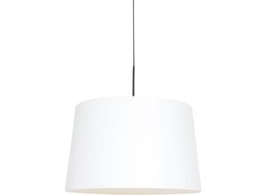 8712746146592 - Sienna Lighting - Sienna Sparkled Light Zylindrische Pendel-Deckenleuchte Mattschwarz weiße Haube