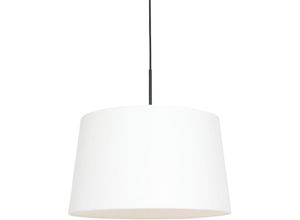 8712746146608 - Sienna Lighting - Sienna Sparkled Light Zylindrische Pendel-Deckenleuchte Mattschwarz weiße Haube