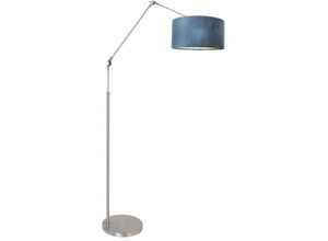 8712746147254 - Stehleuchte Prestige Chic in Silber und Blau E27 400mm - grey - Steinhauer