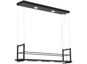 8712746148282 - - Hängelampe Pendellampe Wohnzimmerlampe Küche Ablage Regal schwarz led h 150 cm