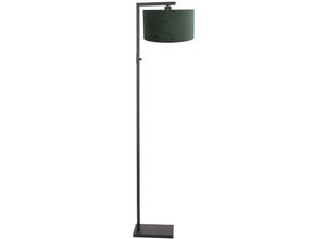 8712746151756 - - Stehleuchte Wohnzimmerleuchte Standlampe E27 Textil grün schwarz matt h 160 cm